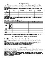 Đề cương ôn tập Bài 18+19 môn Sinh học Lớp 11